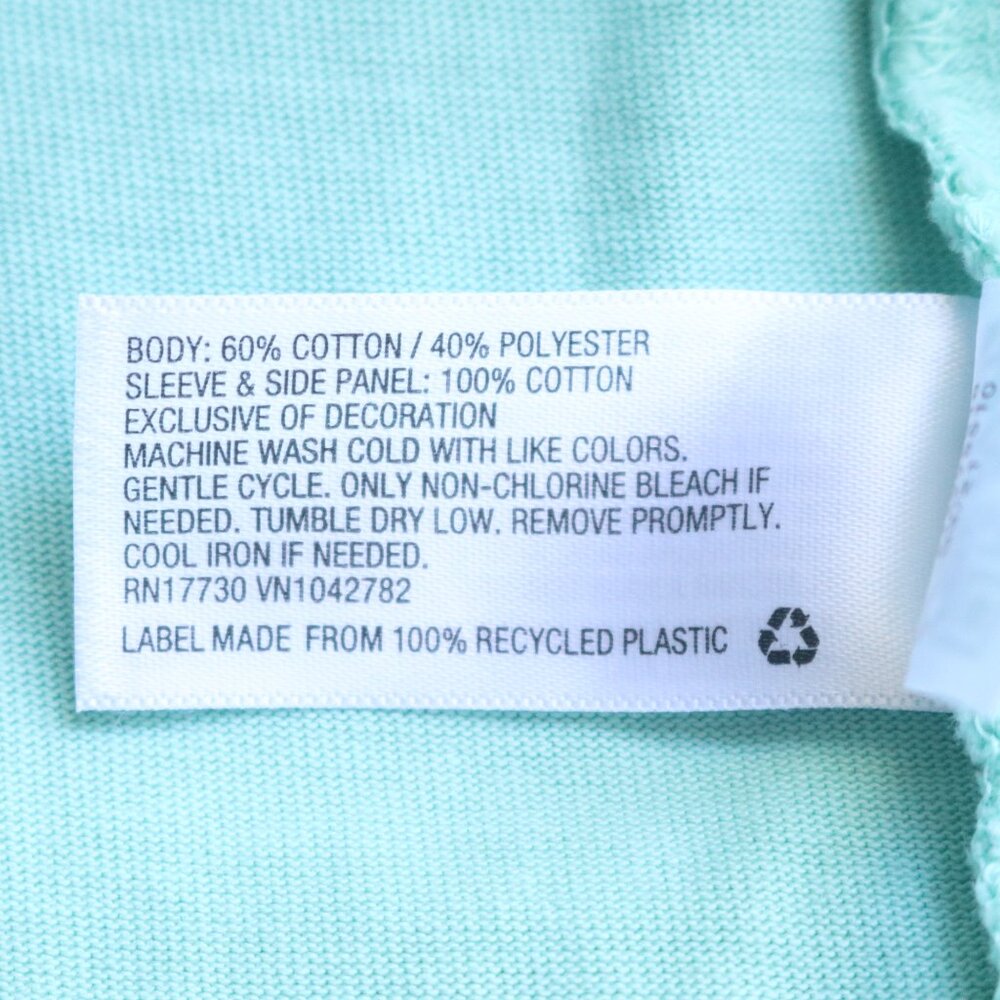 Wild Fable | Waffle Thermal Knit Relaxed Boxy Oversized Long Sleeve Aqua Jersey - Picture 7 of 12